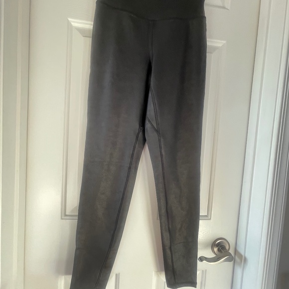Women's Faux Leather High-Waist Leggings Black Sz S - Picture 5 of 12